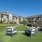 Bocce ball area with chairs in front